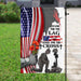 Veteran Stand For The Flag Kneel For The Cross Flag | Garden Flag | Double Sided House Flag - GIFTCUSTOM