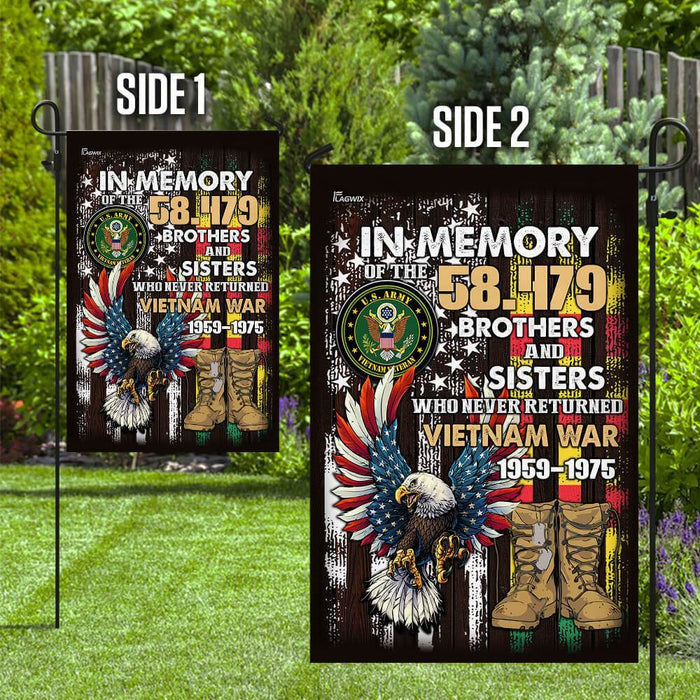 Vietnam Veterans Memorial Flag | Garden Flag | Double Sided House Flag - GIFTCUSTOM