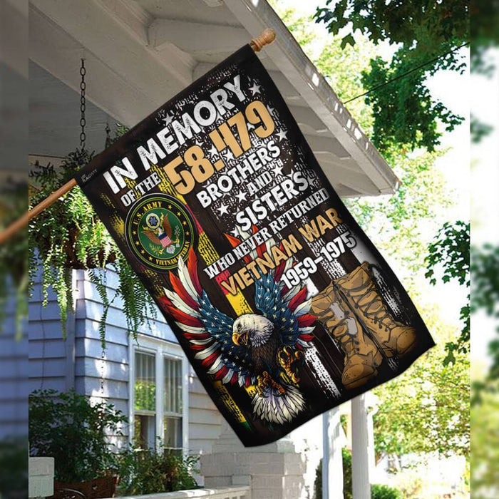 Vietnam Veterans Memorial Flag | Garden Flag | Double Sided House Flag - GIFTCUSTOM