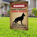 Warning Beware of German Shepherd Yard Sign (24 x 18 inches) - GIFTCUSTOM