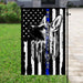 We Back The Blue Police Flag | Garden Flag | Double Sided House Flag - GIFTCUSTOM