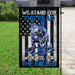 We Stand For The Flag – Back The Blue Flag | Garden Flag | Double Sided House Flag - GIFTCUSTOM