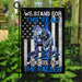 We Stand For The Flag – Back The Blue Flag | Garden Flag | Double Sided House Flag - GIFTCUSTOM