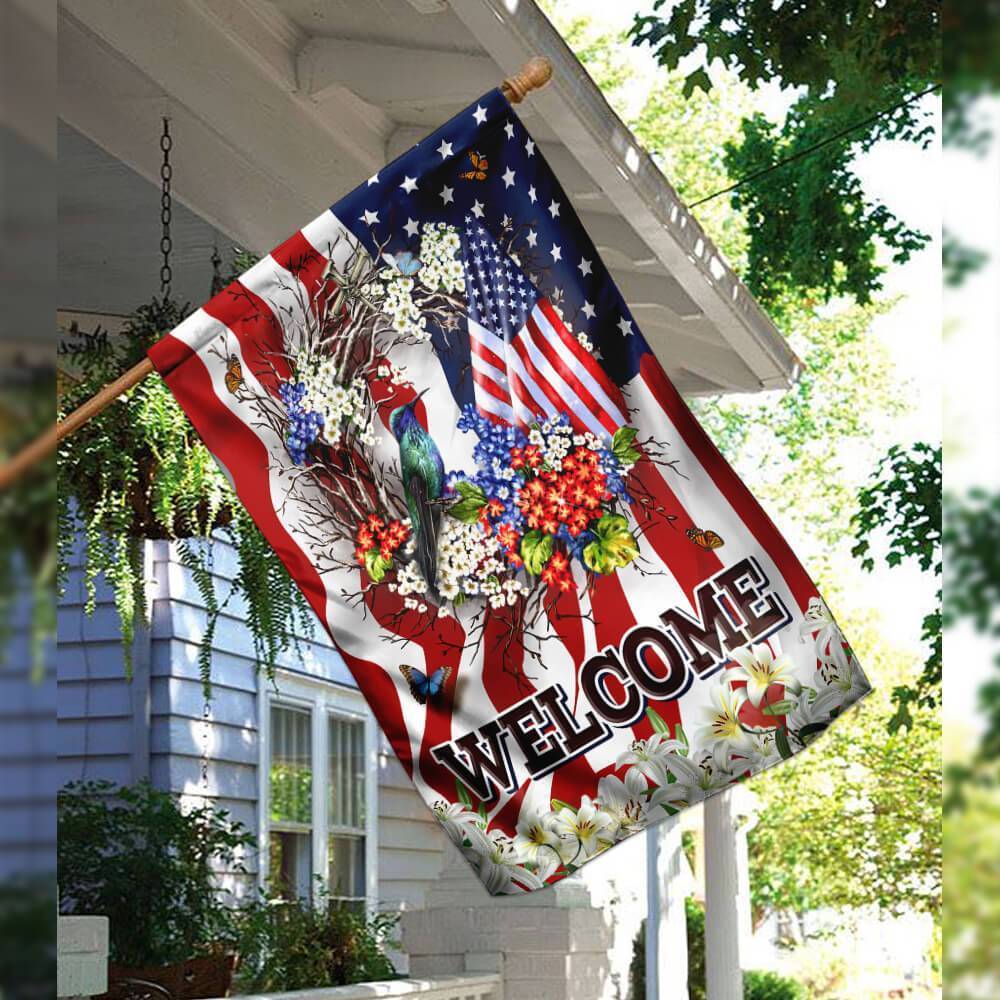 Welcome American Flag - GIFTCUSTOM