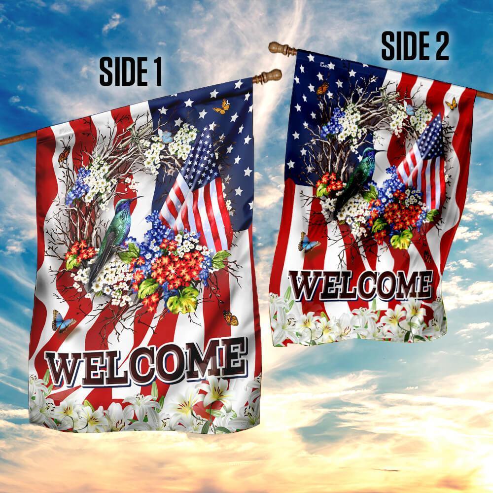 Welcome American Flag - GIFTCUSTOM