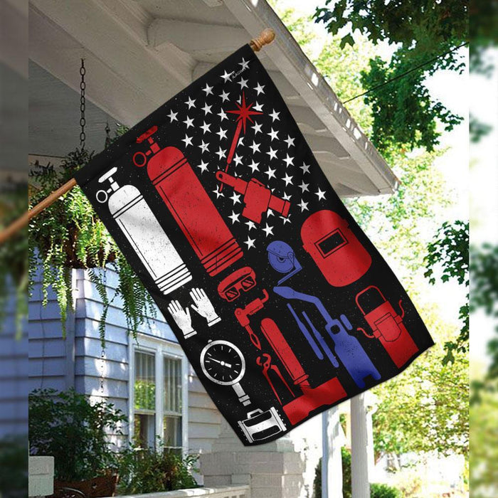 Welder Flag | Garden Flag | Double Sided House Flag - GIFTCUSTOM