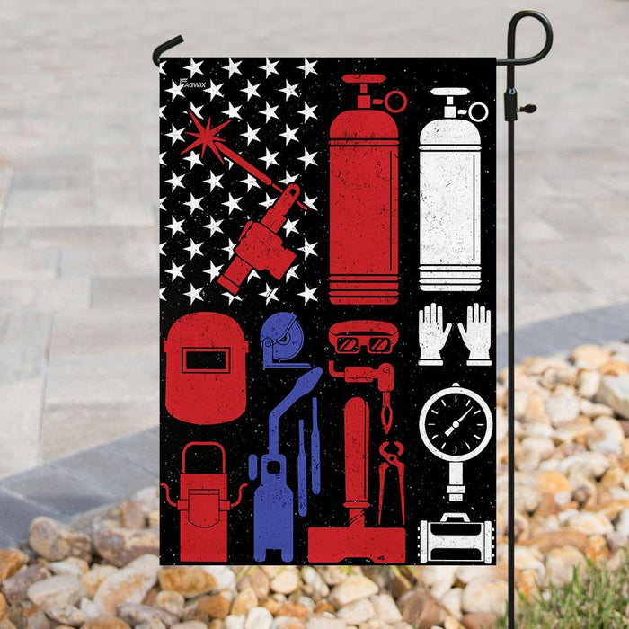 Welder Flag | Garden Flag | Double Sided House Flag - GIFTCUSTOM