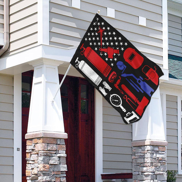 Welder Flag | Garden Flag | Double Sided House Flag - GIFTCUSTOM