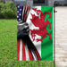 Welsh American Flag | Garden Flag | Double Sided House Flag - GIFTCUSTOM