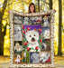 Westie Is Awesome Blanket - GIFTCUSTOM