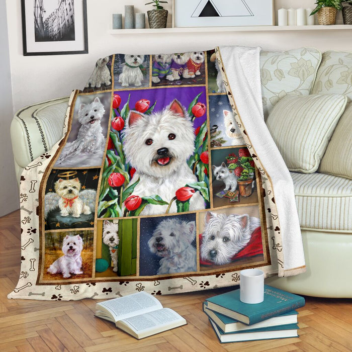 Westie Is Awesome Blanket - GIFTCUSTOM