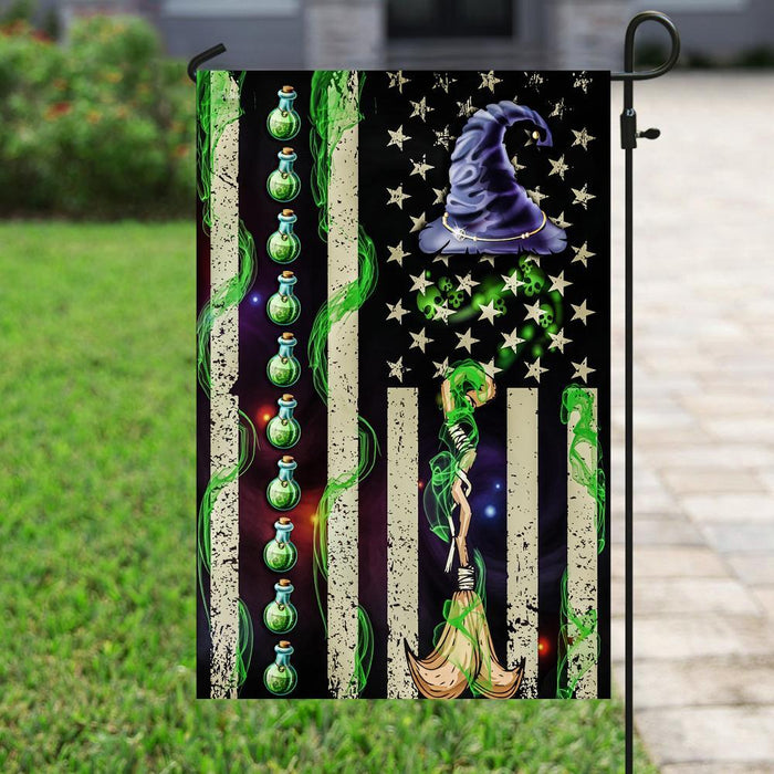 Witch Flag | Garden Flag | Double Sided House Flag - GIFTCUSTOM