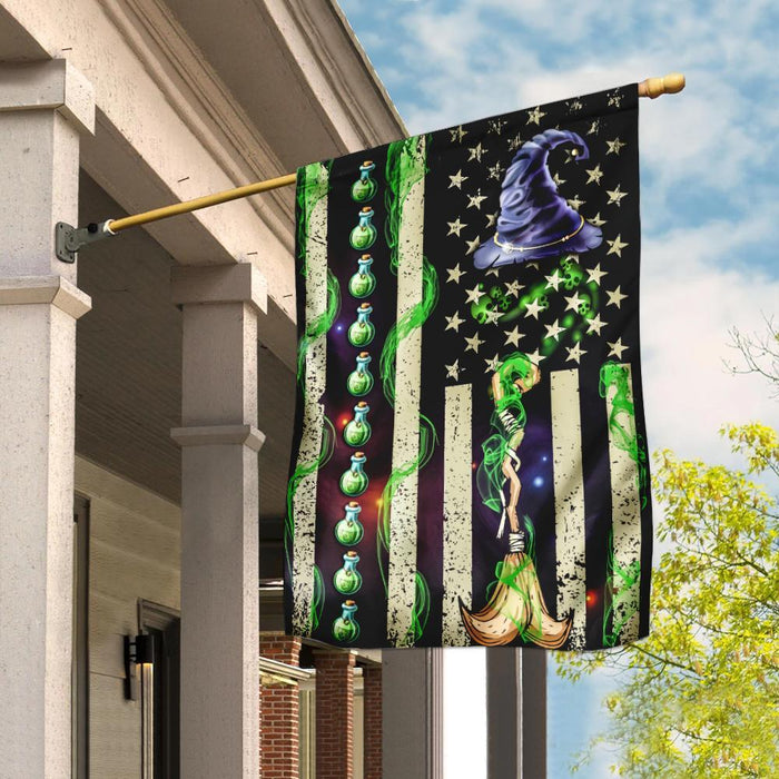 Witch Flag | Garden Flag | Double Sided House Flag - GIFTCUSTOM