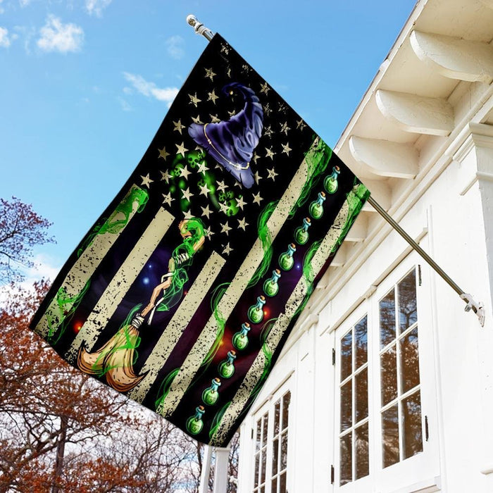 Witch Flag | Garden Flag | Double Sided House Flag - GIFTCUSTOM