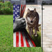 Wolf American Flag | Garden Flag | Double Sided House Flag - GIFTCUSTOM