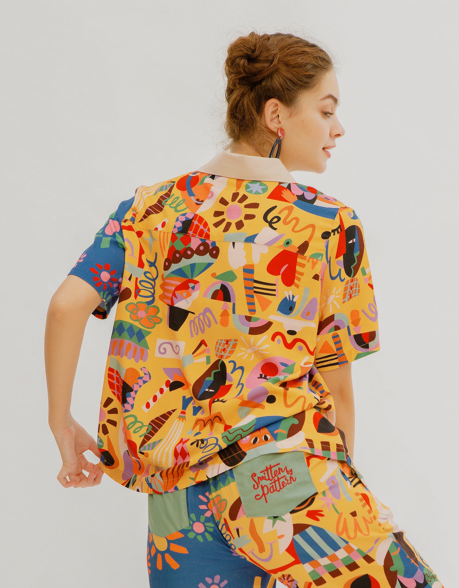 Picasso Cubism Open Collar Shirt – SmittenbyPattern