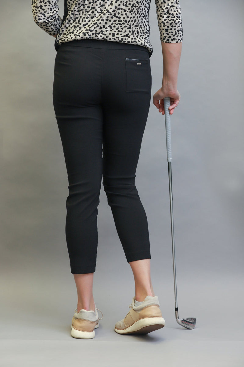 Jamie Sadock Women's Black and Bisque Ankle Pants -The Ladies Pro Shop