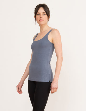 Not So Basic Scoop Neck Sustainable Tank Top | ADAY