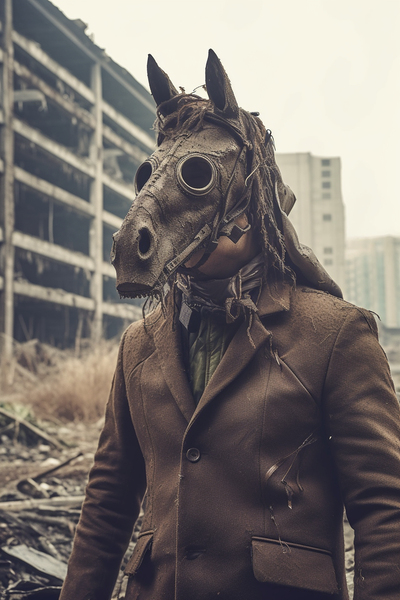 utilisation du masque de cheval dans l'urbex