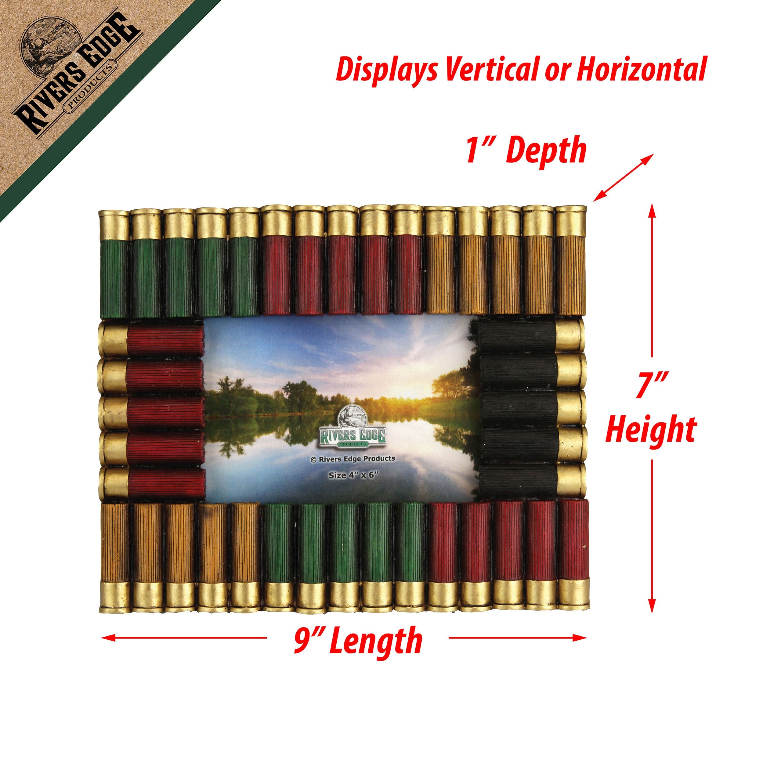 Picture Frame 4 Inch X 6 Inch Shot Shell