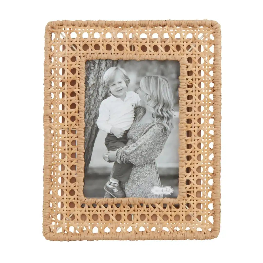 Mud Pie Large Woven Cane Frame