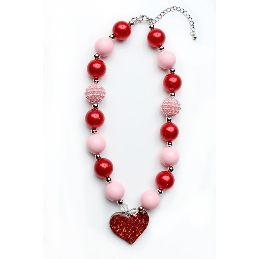 Sparkle Sisters Heart Big Bead necklace