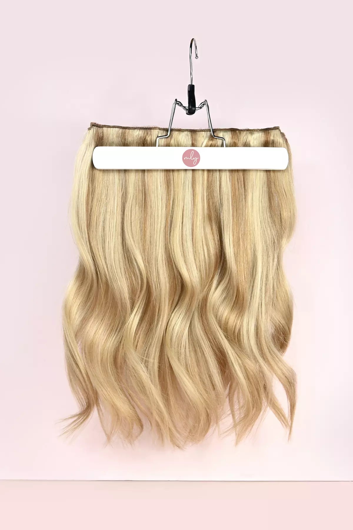 gitaar Gestaag woede Licht blonde highlights clip-in hairextensions ☀️ - Human hair clip ins –  MLY Hairextensions