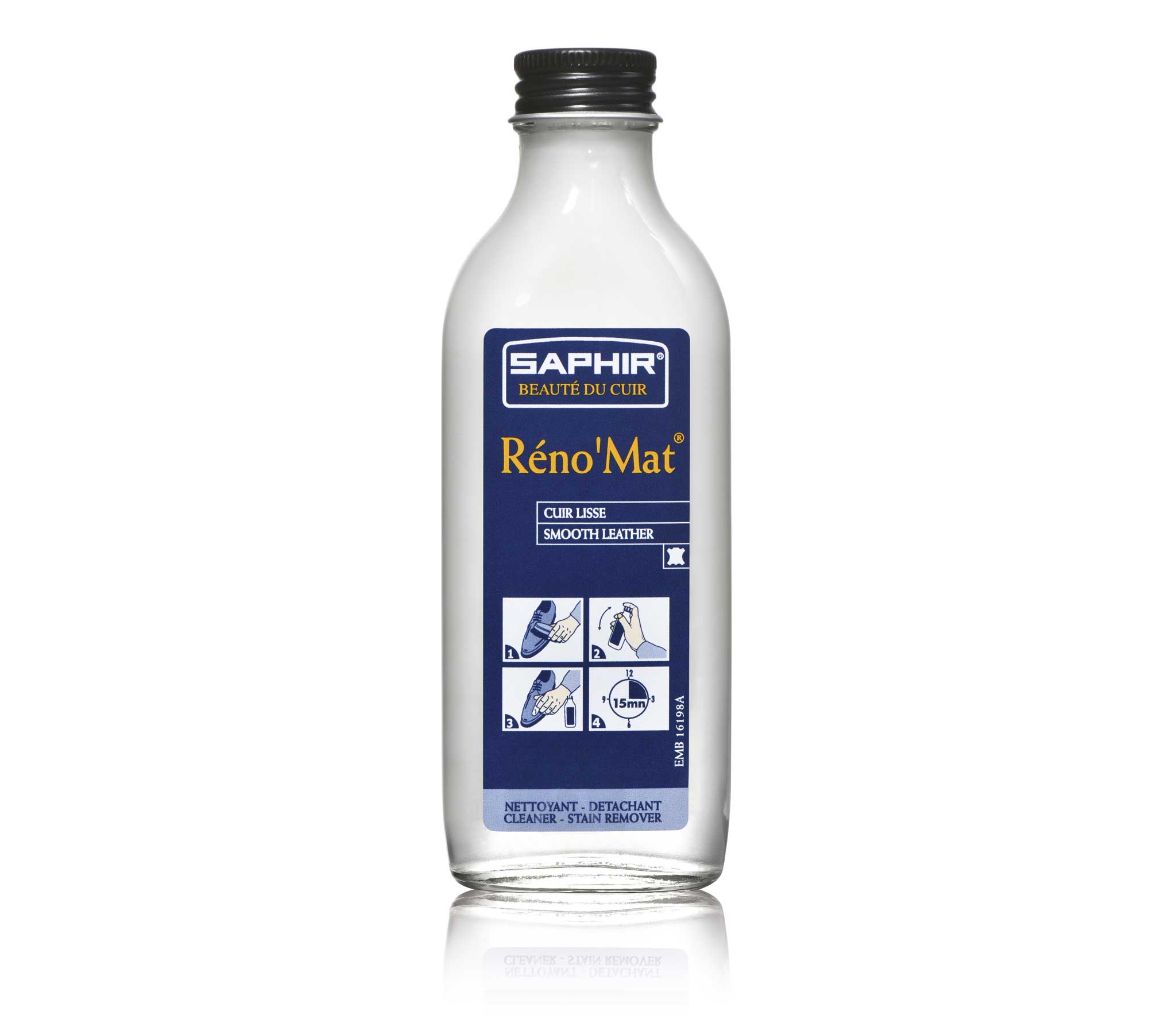 Peinture cuir Saphir Tenax - aérosol - 400 ml, Saphir 021 blanc