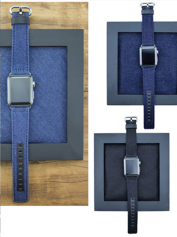 Apple Watch Denim Leather Band