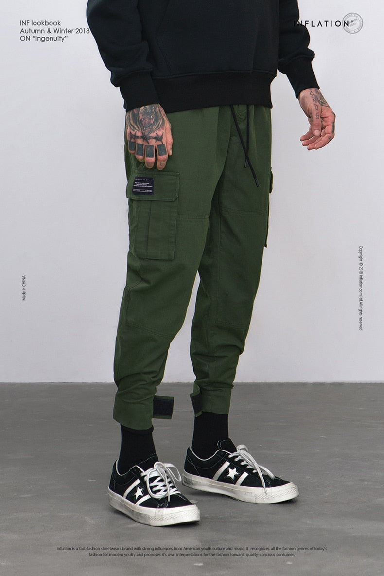 ankle cuff cargo pants