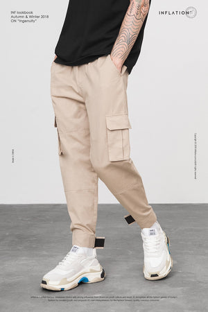 ankle cuff cargo pants