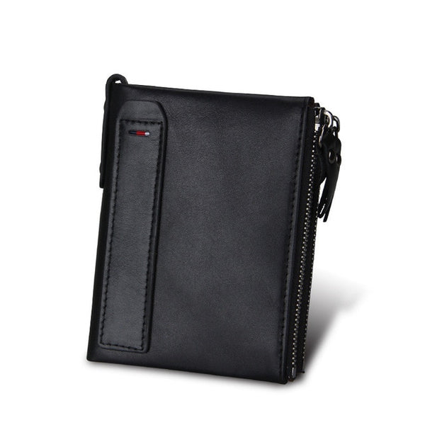 Crazy Horse Genuine Leather Double Zipper Wallet - 5 Colors – Men&#39;s Luxury Boutique - X9X™