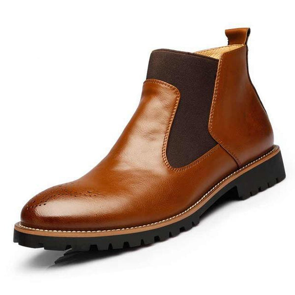 Luxury British Chelsea Leather Boots - 3 Colors – Men's Luxury Boutique ...