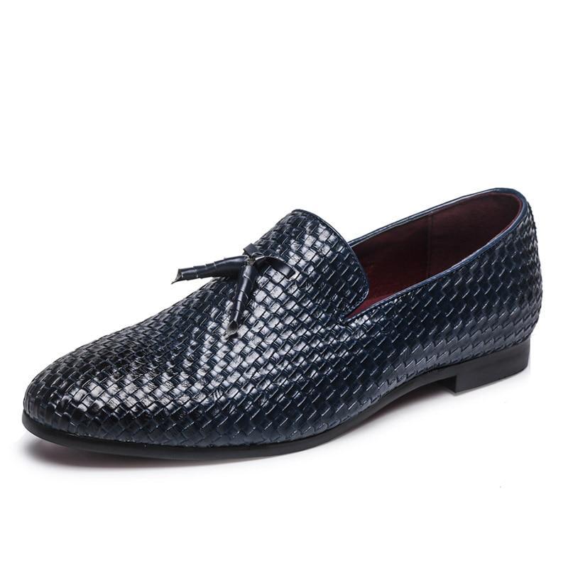 Luxury Tassel Weave Italian Leather Loafers - 3 Colors – Men's Luxury ...