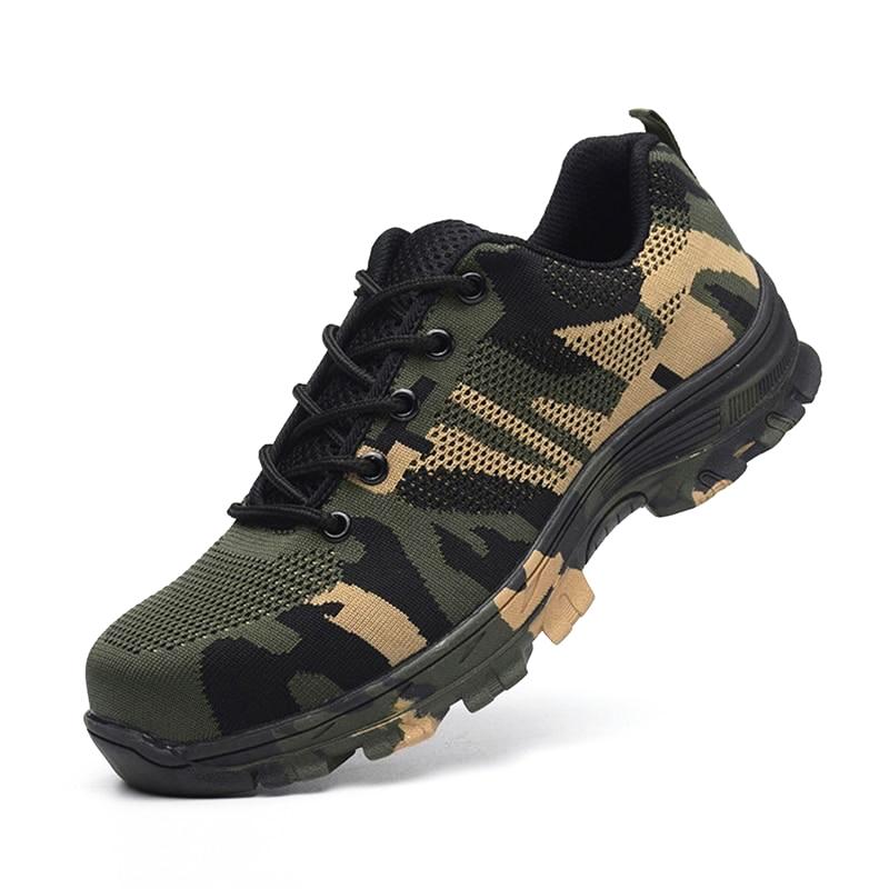 Premium Camouflage Puncture Proof Safety Shoes – Men's Luxury Boutique -  X9X™