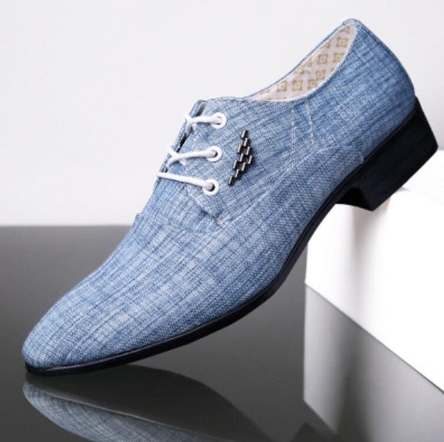 Casual Canvas Formal Shoes – Men's 