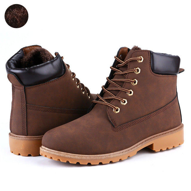 Premium Waterproof Fur Lined Boots – Men's Luxury Boutique - X9X™