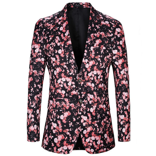 Cherry Blossoms Floral Blazer – Men's Luxury Boutique - X9X™