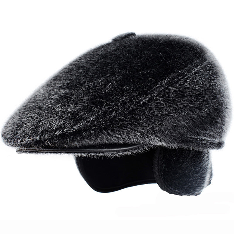 fur beret hat