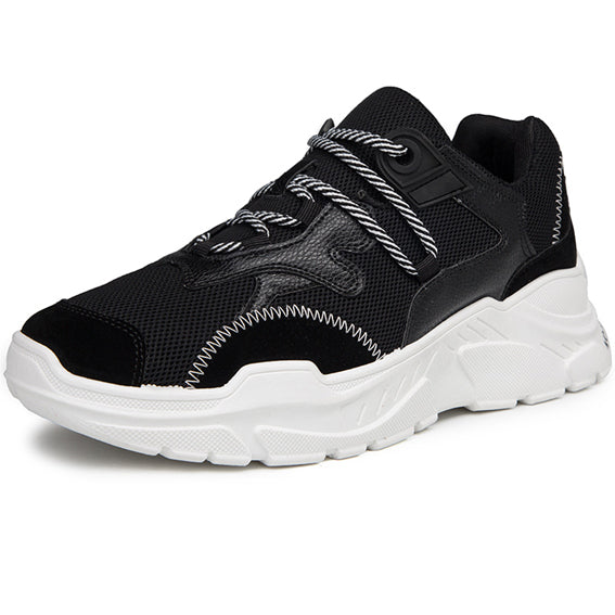 MERCY RX97 Chunky Leather/Mesh Sneakers - Black – Men's Luxury Boutique ...