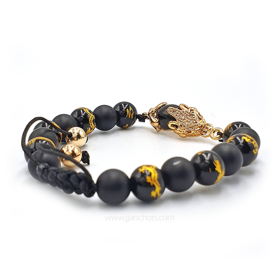black mantra piyao bracelet meaning
