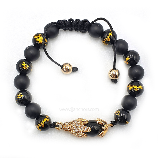 black mantra piyao bracelet meaning