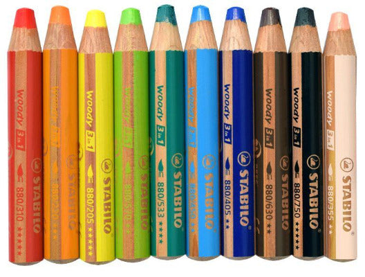 STABILO Woody 3-in-1 Pencils Pinnacle Colors
