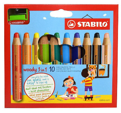 geur Fobie biografie STABILO Woody 3-in-1 Set of 10 w/Sharpener – Pinnacle Colors