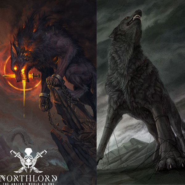 The Wolf Fenrir with Gleipnir fetter