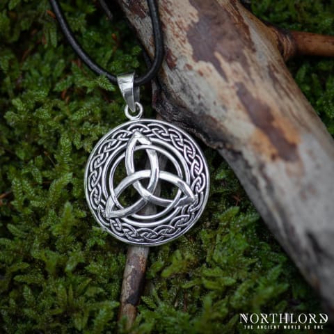 Celtic Style Pendant With Trinity symbol, Streling Silver - Northlord (2)