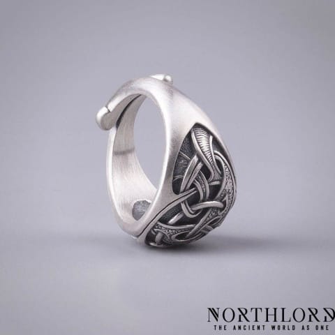 Triquetra Viking Ring, Norse Symbol, Triskelion, Sterling Silver - Northlord
