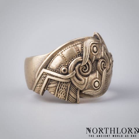 Viking Ring with Ravens, Hugin and Munin  - Northlord