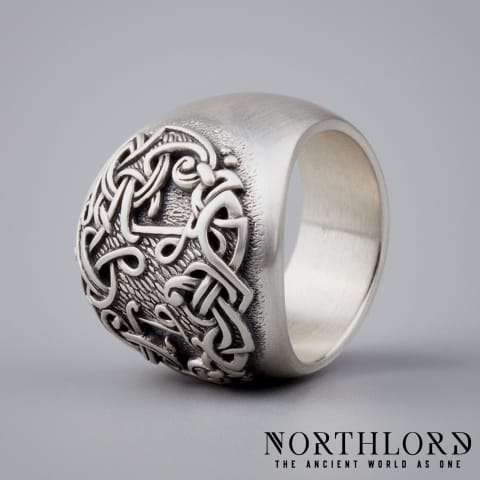 Yggdrasil Tree Viking Ring, Viking jewelry, Pagan Jewelry, Sterling Silver - Northlord