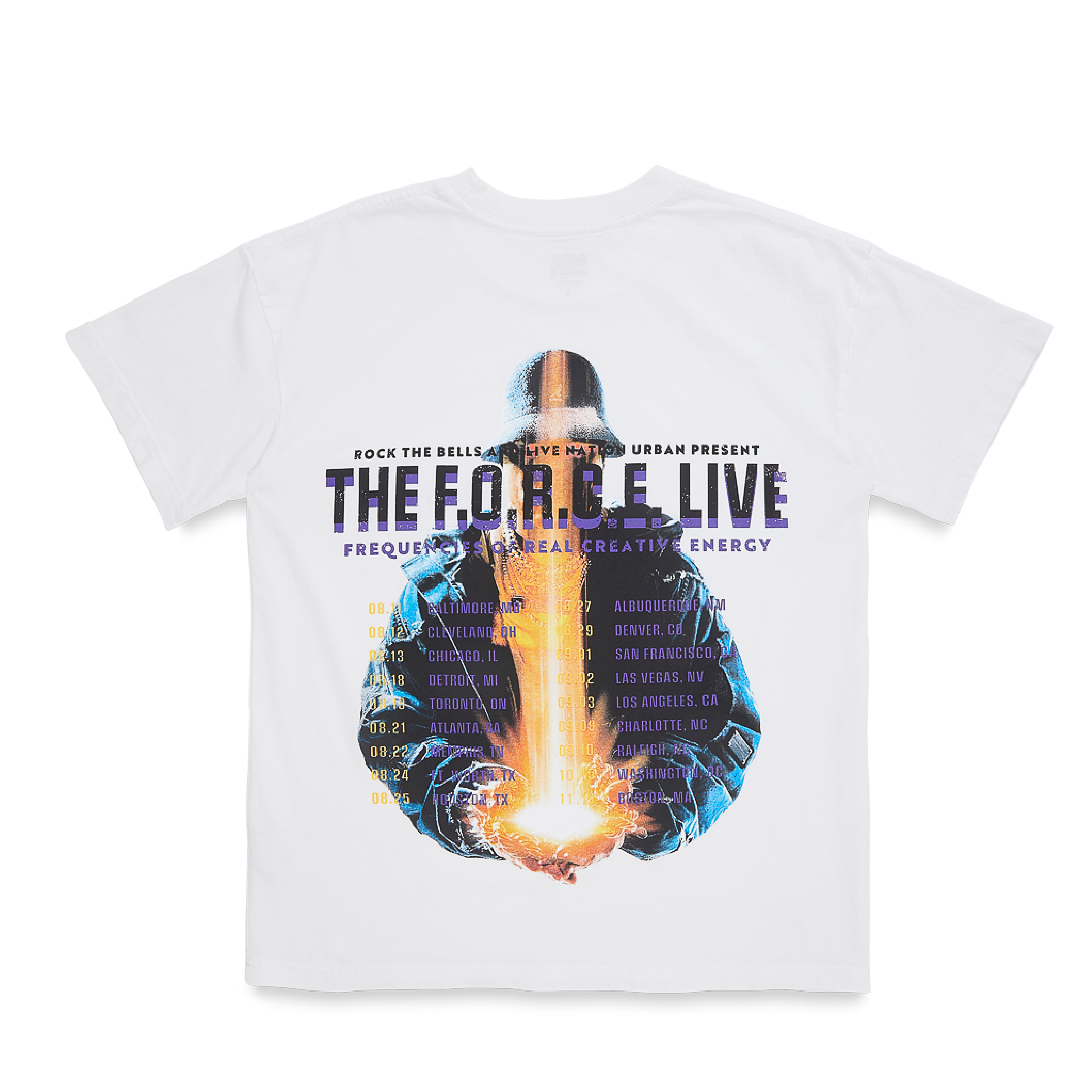 LL COOL J The F.O.R.C.E. Tour Tee / White - Rock The Bells product image